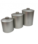 113N - set of round tin